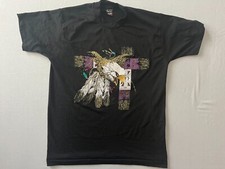 Vintage Native American Eagle FOTL Best Shirt Sz L Single Stitch Made in Canada