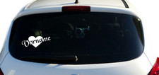 Herz mit eigenem Wunschnamen Auto Aufkleber Sticker Heckscheibe Höhe 5 cm