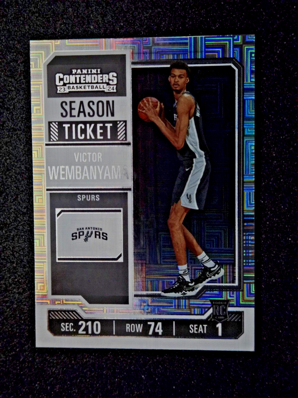 2023-24 Panini Contenders Victor Wembanyama #11 RC Rookie Season Ticket MINT 🔥 view 8