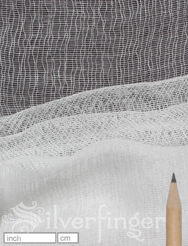 Tela de tela de queso blanca de calidad fina 100 % algodón #40 10-20 yardas Foto 2 de 4