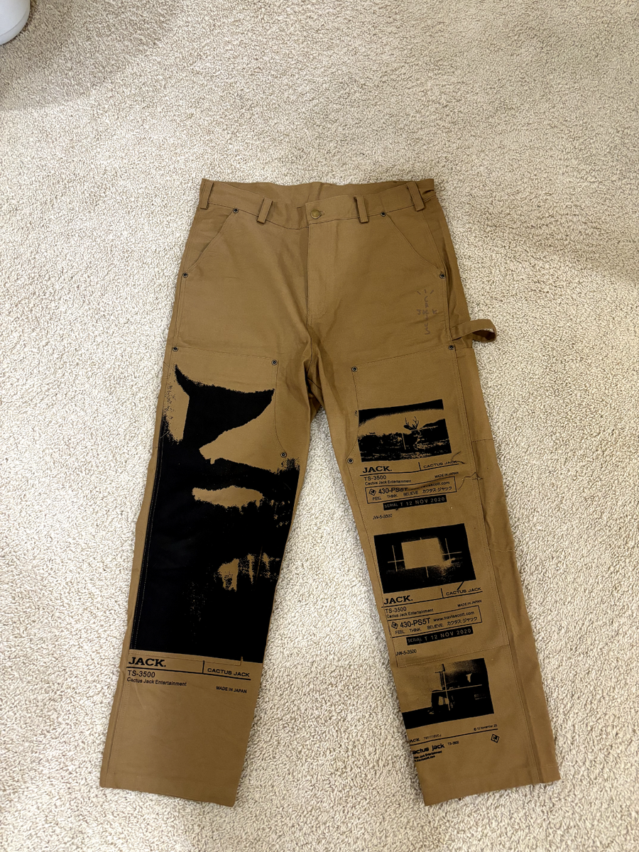SIZE L Travis Scott Mens System Pants (CACTUS JACK) | eBay
