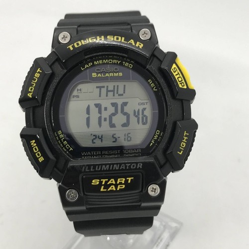 Casio STL-S110H men's Sports Solar quartz digital watch Lap memo 120 Stopwatch - Picture 2 of 13