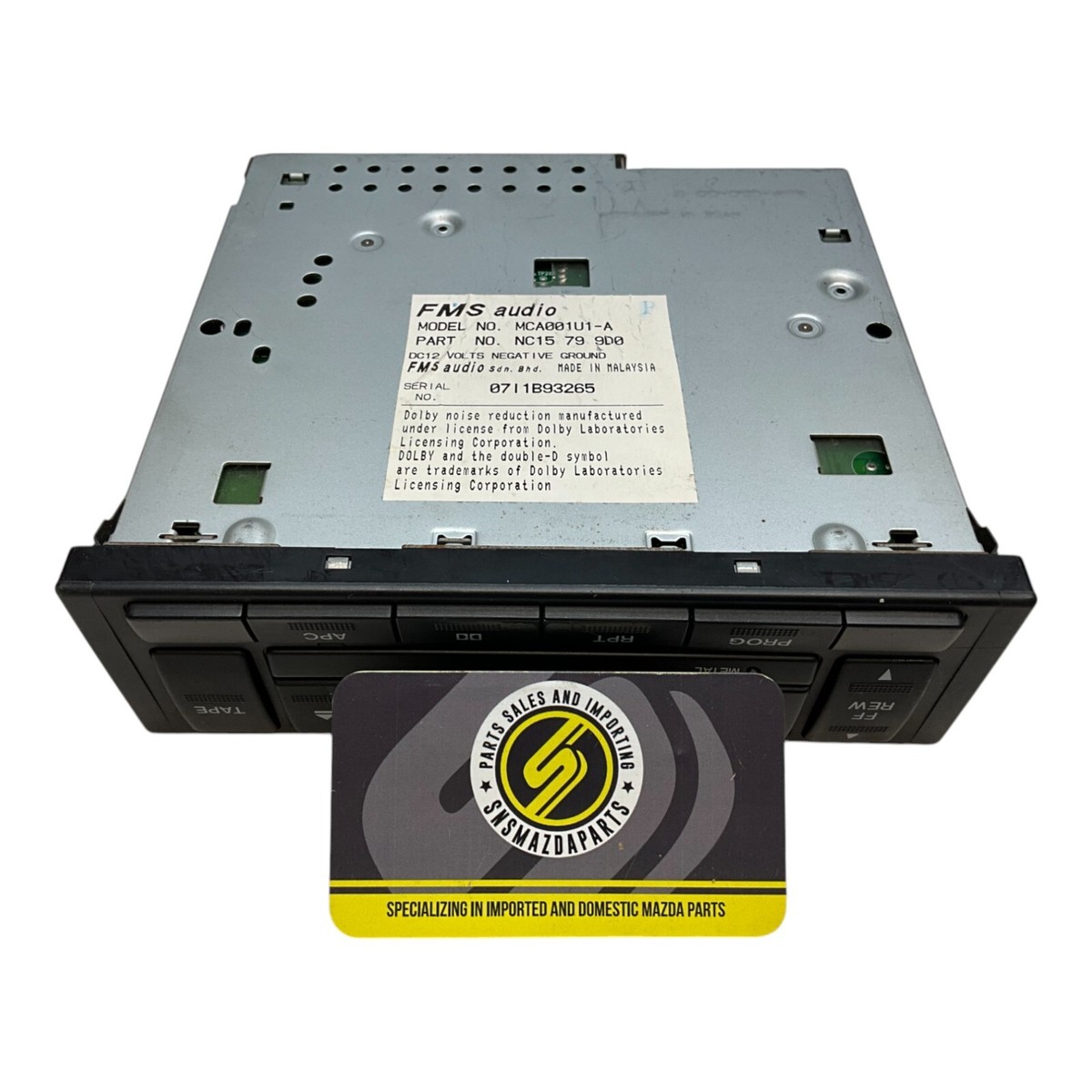 99-00 Mazda Miata MX5 OEM Bose Single Din Unit Cassette Player