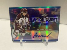 2016-17 Leaf Metal Vision Quest Blue Prismatic /15 Antoine Morand #VQ-AM1 Auto