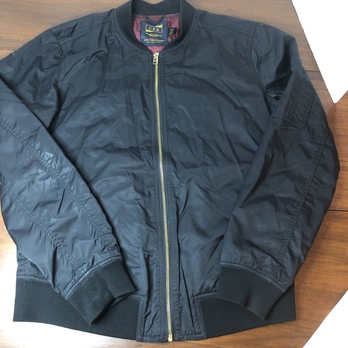 CPO Provisions  Bomber Jacket Men’s Medium Black Shipmen Supply Simple Practical