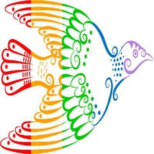 30 Custom Rainbow Exotic Bird Art Personalized Address Labels