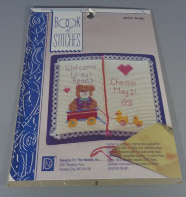 Designs For The Needle Book of Stitches Counted Cross Stitch Kit Baby 6301
