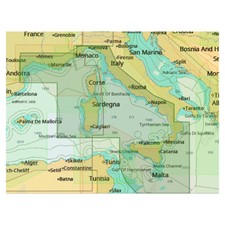 C-MAP Cartografia 4D MAX+ Local Mediterraneo Centrale EM-D143-MS per FURUNO