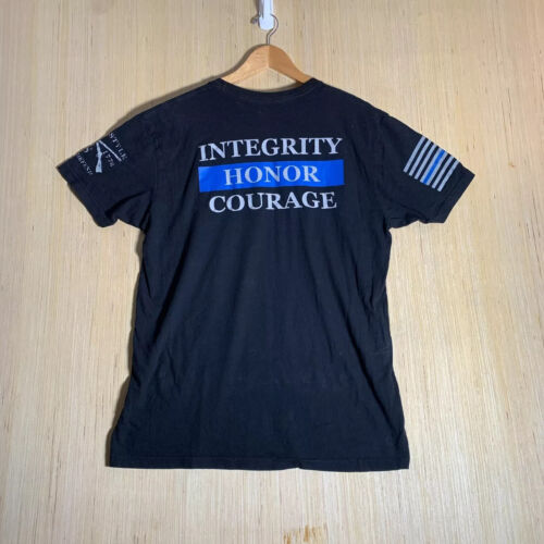 Grunt Style Shirt Adult Large Black Short Sleeve Men's Pullover Joliet Police - Picture 12 of 12