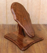 Solid Black Walnut Deer European Skull Mount Table Pedestal Plaque