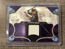 2025 Topps Tier One CURTIS MEAD #/149 PURPLE FOIL RELIC Tampa Bay Rays