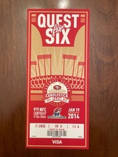 Final Season Candlestick Park 49ers NFC Championship Phantom Ticket Stub