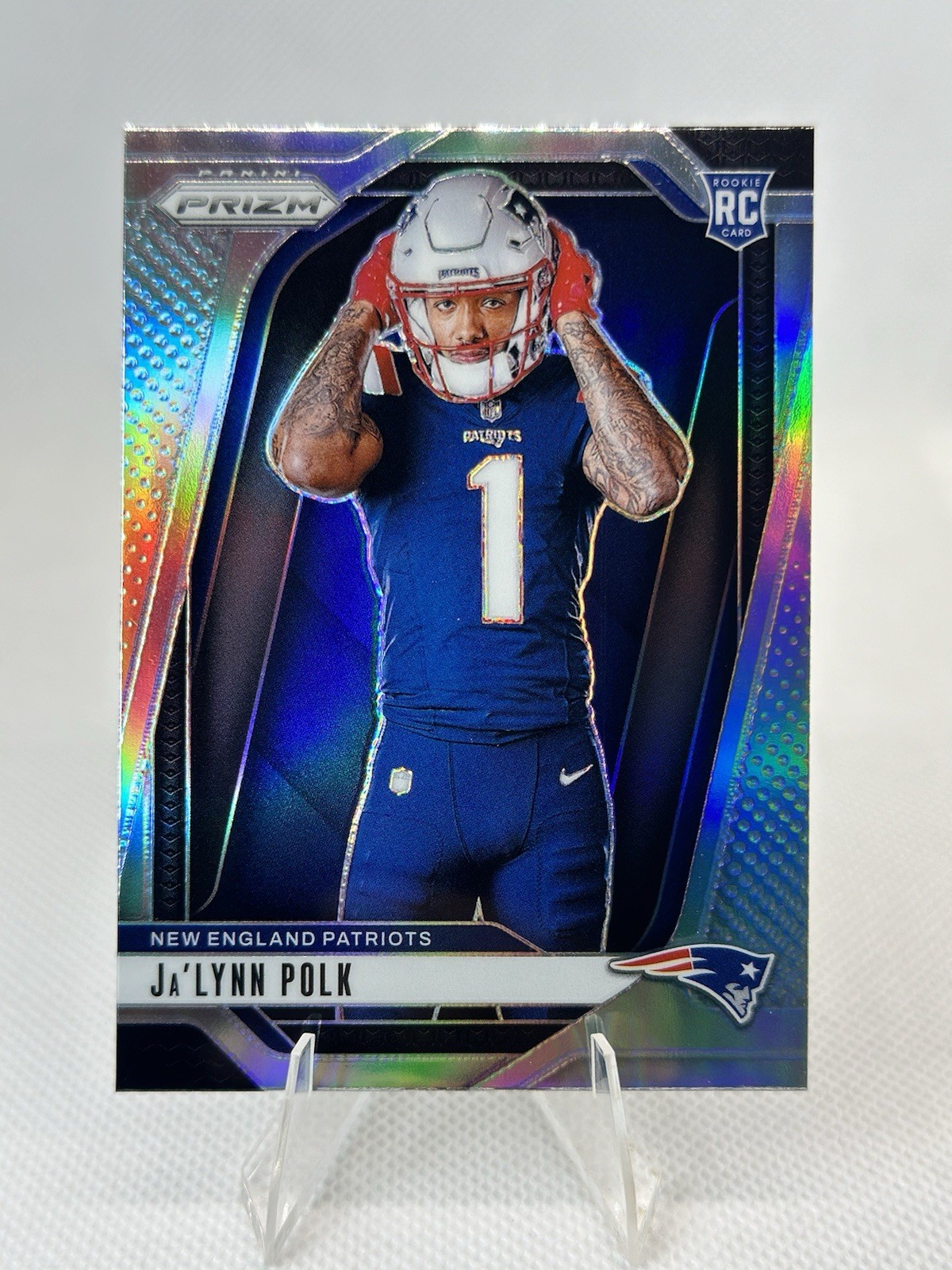 2024 Prizm Ja’Lynn Polk #15 Rookie Silver Variation - Patriots