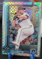 2025 Topps Chrome X-Fractor Rookie RC #26 Connor Gillispie Florida Marlins