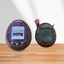 Bandai Tamagotchi iD Purple Ura Jinsei Enjoy Ura Jewelry Set of 2