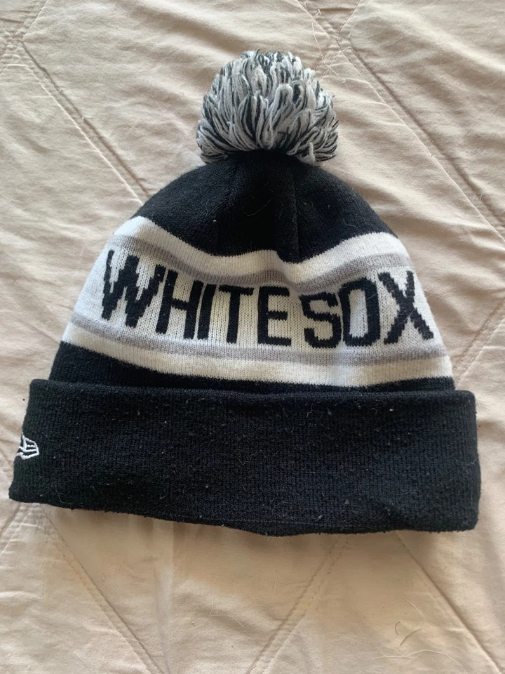 new era chicago bulls and white sox pom sports beanies set of 3 winter hats - Image 3 of 4
