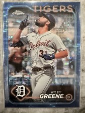 2024 Topps Chrome Baseball Blue Sonar Refractor /125 Riley Greene Detroit Tigers