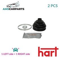 CV JOINT BOOT KIT PAIR FRONT RIGHT LEFT WHEEL SIDE 417 411 HART 2PCS NEW