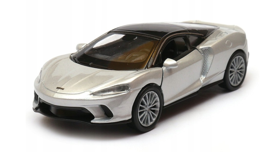 Welly McLaren GT Silver 1:34 1:39 Scales 4.5 Inch Diecast Car in Box