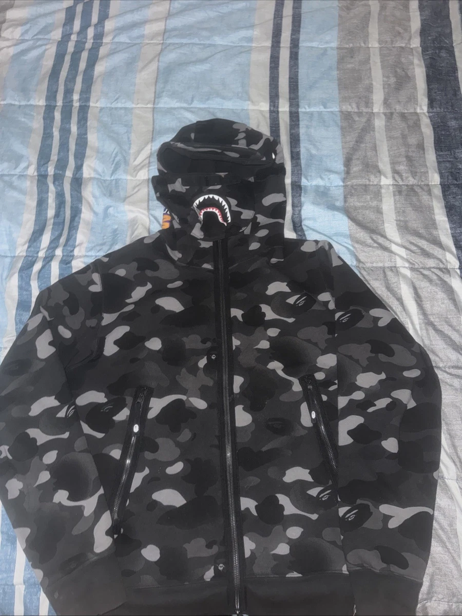 A Bathing Ape BAPE gradation camo shark mask zip hoodie | eBay