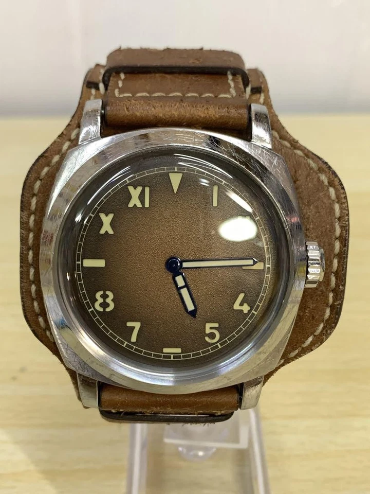 Ancon 军用潜水表 老年饰面 自动潜水员 男式 军用风格 — 第 2/4 张图片