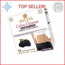Hyleys Colon Cleanse Tea Blackberry Flavor - 50 Tea Bags (1 Pack)