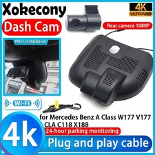 4K HD Wifi DVR Dash Cam Camera for Mercedes Benz A Class W177 V177 CLA C118 X188