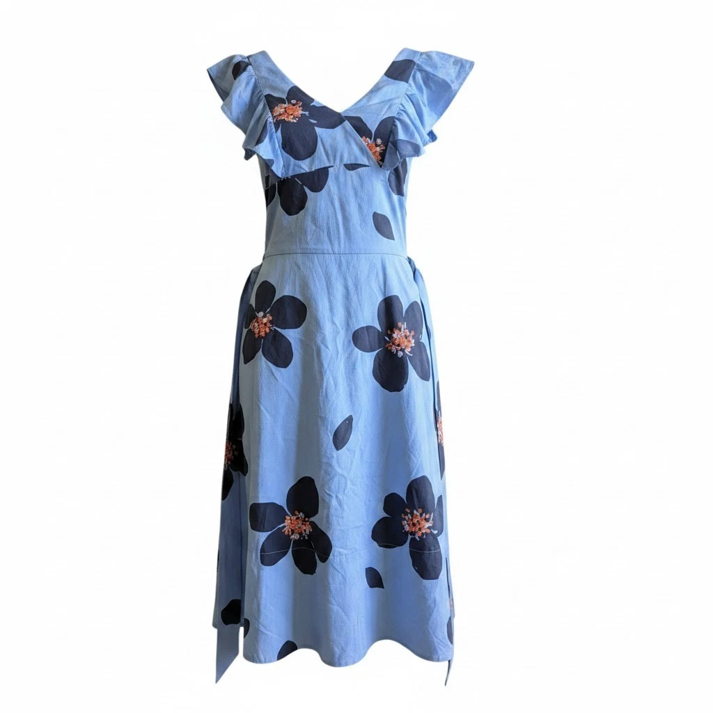 chinese dress ladies Floral Diamond Ruffle Gown