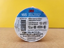 NEW 3M Temflex 165 Vinyl Electrical Tape, Red, 60 ft. Roll pack of 10 