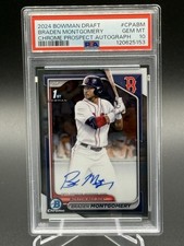 2024 Bowman Draft BRADEN MONTGOMERY 1st Chrome Auto CPA-BM PSA 10