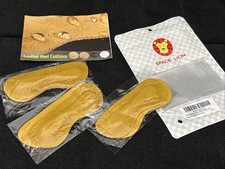 Qty 3 Premium Leather Heel Grips Liner Cushions Inserts for Shoes by Space Lion