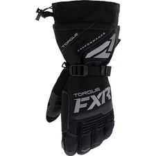 FXR Mens Torque Snowmobile Gloves Winter HydrX Pro Waterproof Leather Black Ops