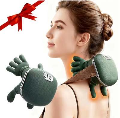 Shiatsu Neck Shoulder Massager Heat Rechargeable Wireless Massage Pillow