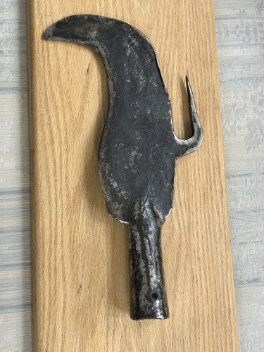 17th Century Antique Scottish Iron Bill Halberd Head, Makers Mark