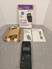 HP 38G Graphic Calculator w/ Box Manuals Case Tested Working Free Shipping