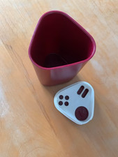 Tupperware Parmesan Streuer dreieckig bordeaux