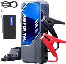 6250A Jump Starter   12V Car Battery Pack, 2 USB Ports, HD Display, Gas  Diesel