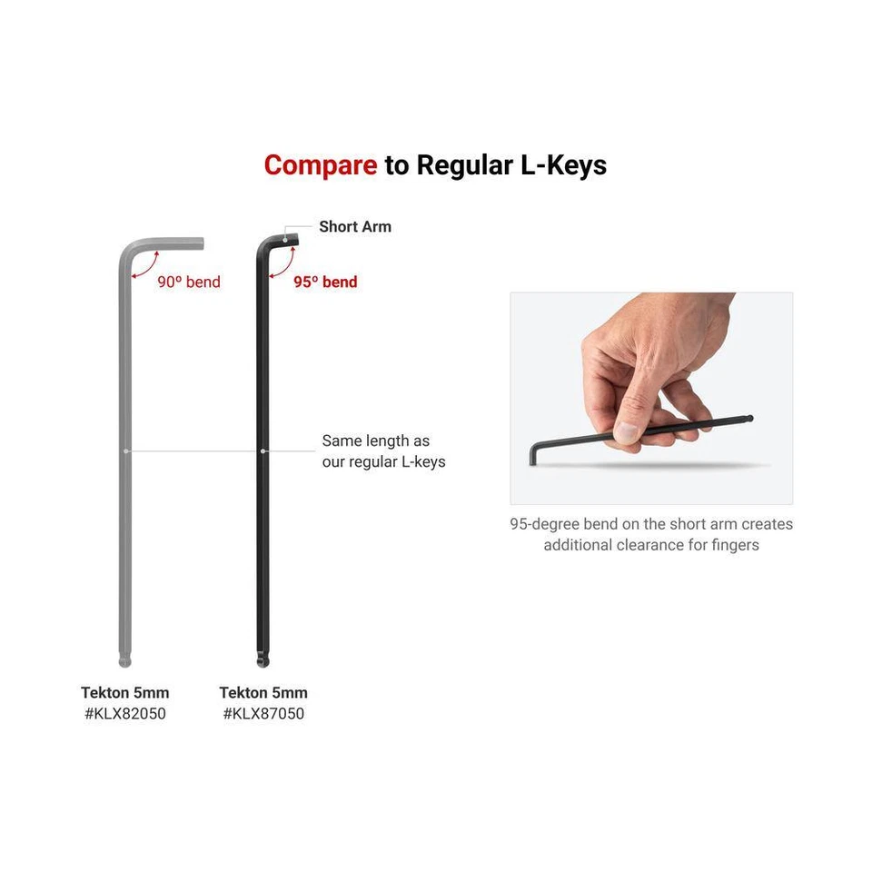 7/32 In. Short Arm Ball End Hex L-Key - Image 3 of 4