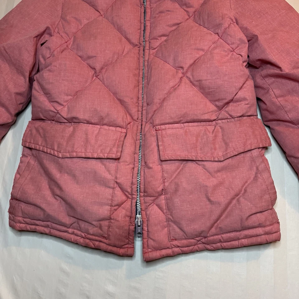 Vtg Schott NYC Goose Down Coat Diamond Quilted Puffer Jacket Made USA Womens 16 - Image 3 of 4