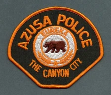 Azusa California Police Patch