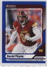 2024 Panini Donruss Blue Press Proof Daron Payne #5 k6j
