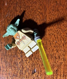 Lego Star Wars 7103 7260 4502 Yoda No Eyes Minifigure Sw0051 READ