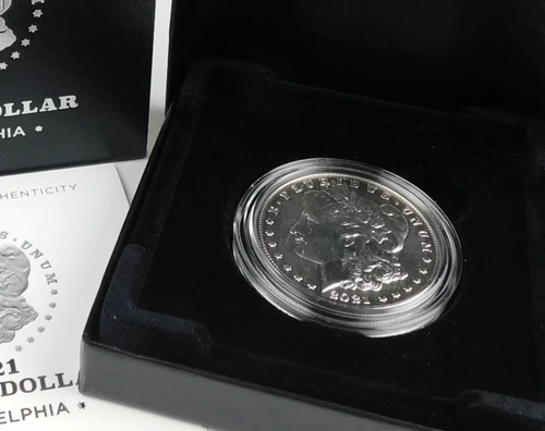 2021 Philadelphia $1 Morgan Silver Dollar 100th Anniversary 999 Fine OGP C2006