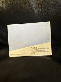 Nintendo NES Instruction Manual The Black Bass