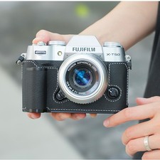 Real Leather Camera Bag Case Protect Cover Grip Strap For Fujifilm X-T50 XT50