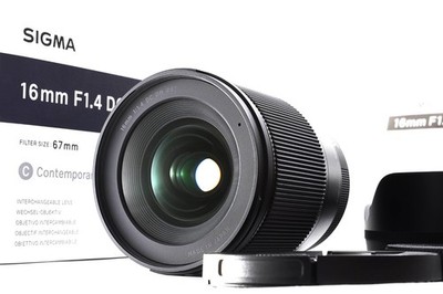 Sigma 16mm f/1.4 DC DN 017 Contemporary Lens for Sony E Mount Original Box-MINT-