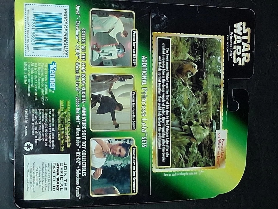 Colección Star Wars Princesa Leia: Princesa Leia y Wicket el Ewok Kenner 1997 Foto 2 de 2