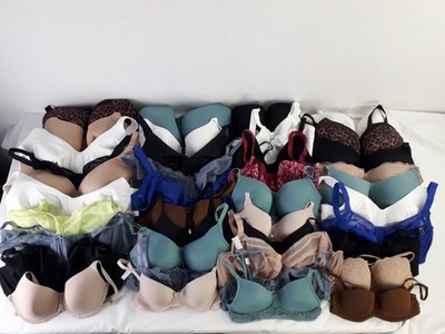 M&S Women's 40Pcs Bra Bundle Mixed Sizes & Styles Lace Underwired Full Cup NEW