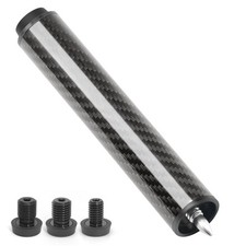 Pool Cue Extension with 3 Bumpers Carbon Fiber Billiard Cue Extender Pool Cue...