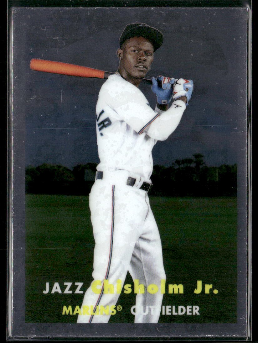 2024 Topps Chrome Lids x Mitchell & Ness #5 Jazz Chisholm Jr.
